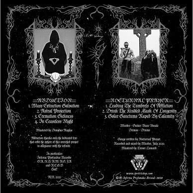 Abduction / Nocturnal Prayer - Intercontinental Death Conspiracy LP
