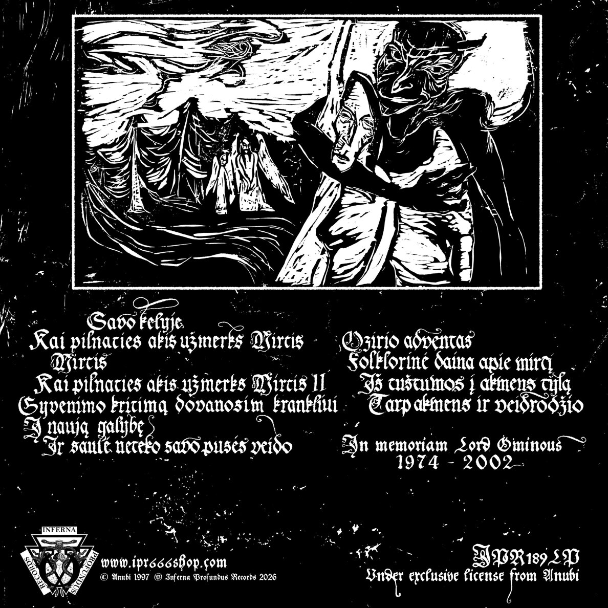 Anubi - Kai Pilnaties Akis Užmerks Mirtis LP 1 Anubi - Kai Pilnaties Akis Užmerks Mirtis LP 1