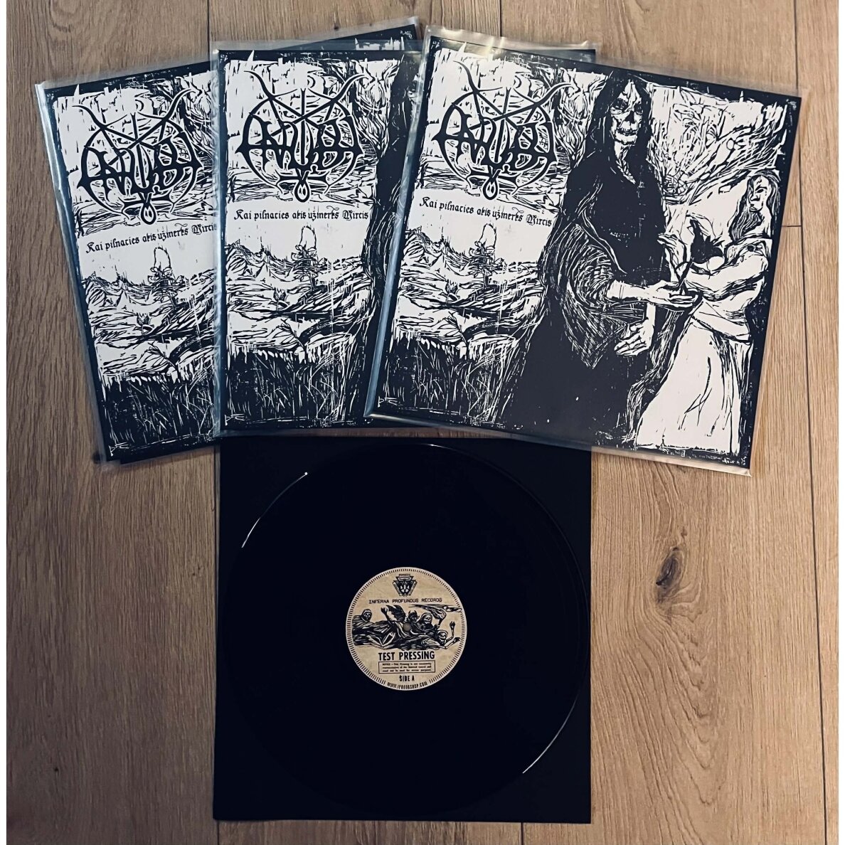 Anubi - Kai Pilnaties Akis Užmerks Mirtis LP *TEST PRESS*