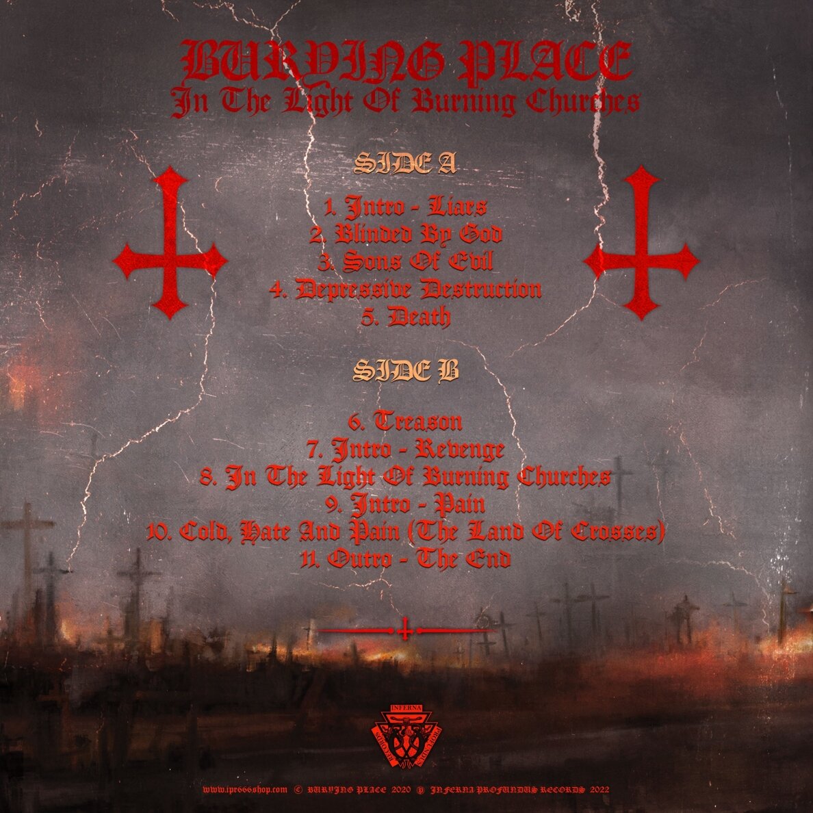 Burying Place - In The Light Of Burning Churches LP 1 Burying Place - In The Light Of Burning Churches LP 1