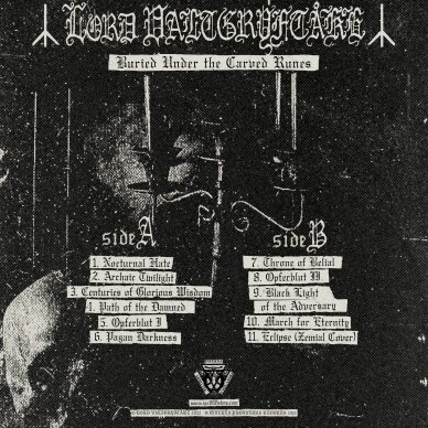 Lord Valtgryftake - Buried Under the Carved Runes LP 1 Lord Valtgryftake - Buried Under the Carved Runes LP 1