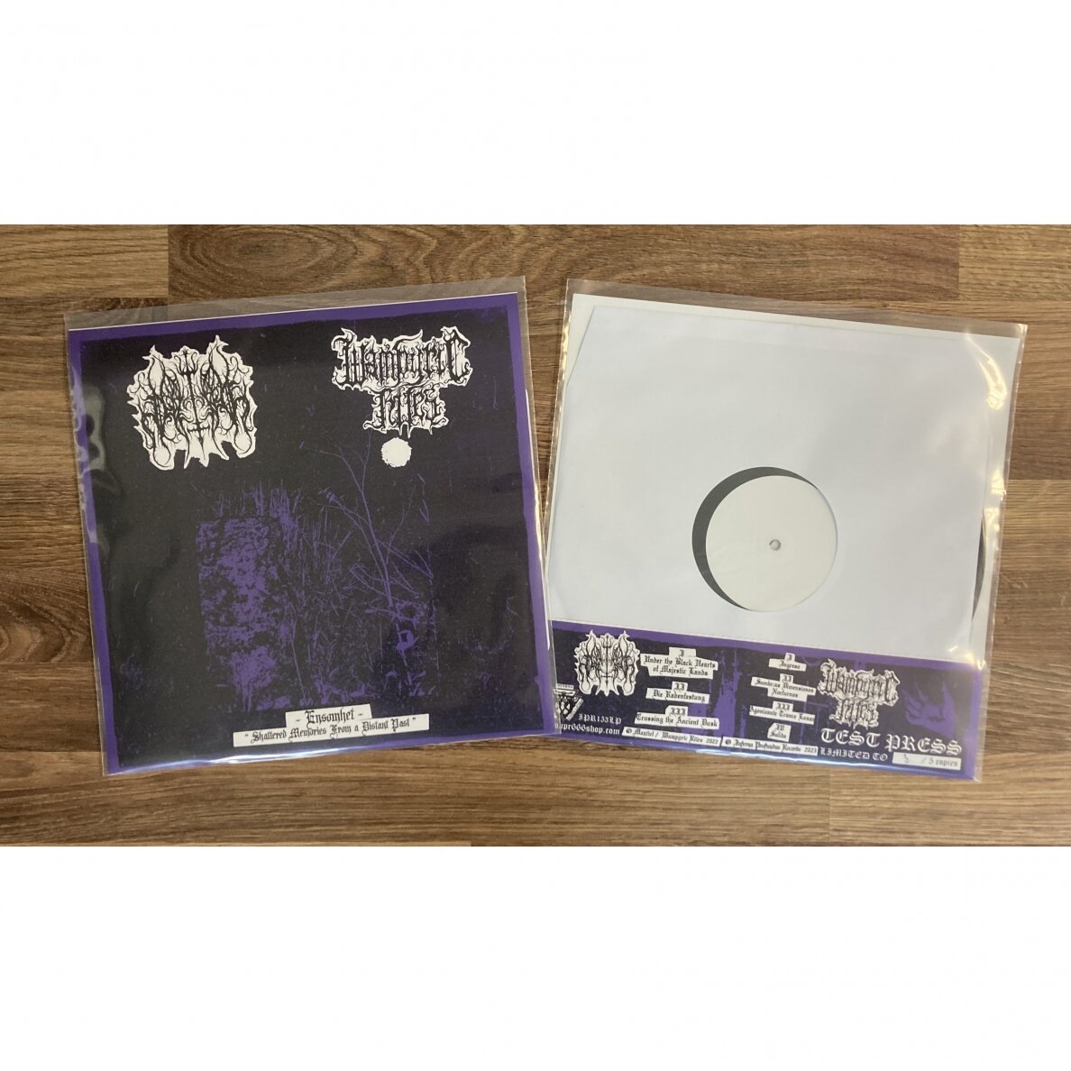 Mantiel / Wampyric Rites - Ensomhet (Shattered Memories From A Distant Past) LP *TEST PRESS* Mantiel / Wampyric Rites - Ensomhet (Shattered Memories From A Distant Past) LP *TEST PRESS*