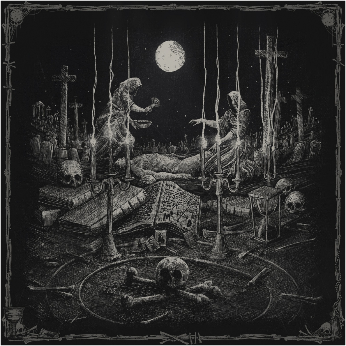 Mortuary Drape - Necromantic Doom Returns 2LP Mortuary Drape - Necromantic Doom Returns 2LP