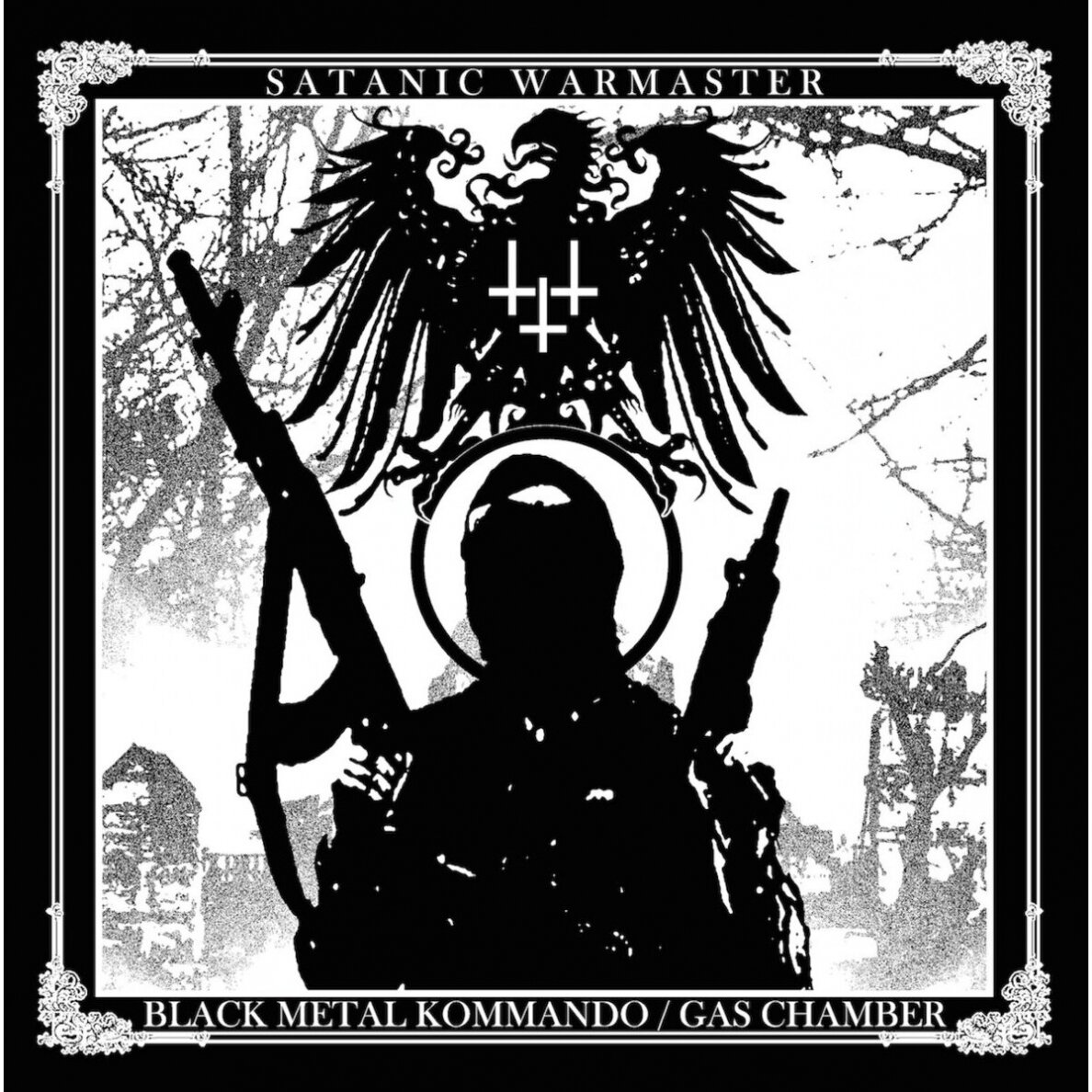 Satanic Warmaster - Black Metal Kommando / Gas Chamber CD Satanic Warmaster - Black Metal Kommando / Gas Chamber CD