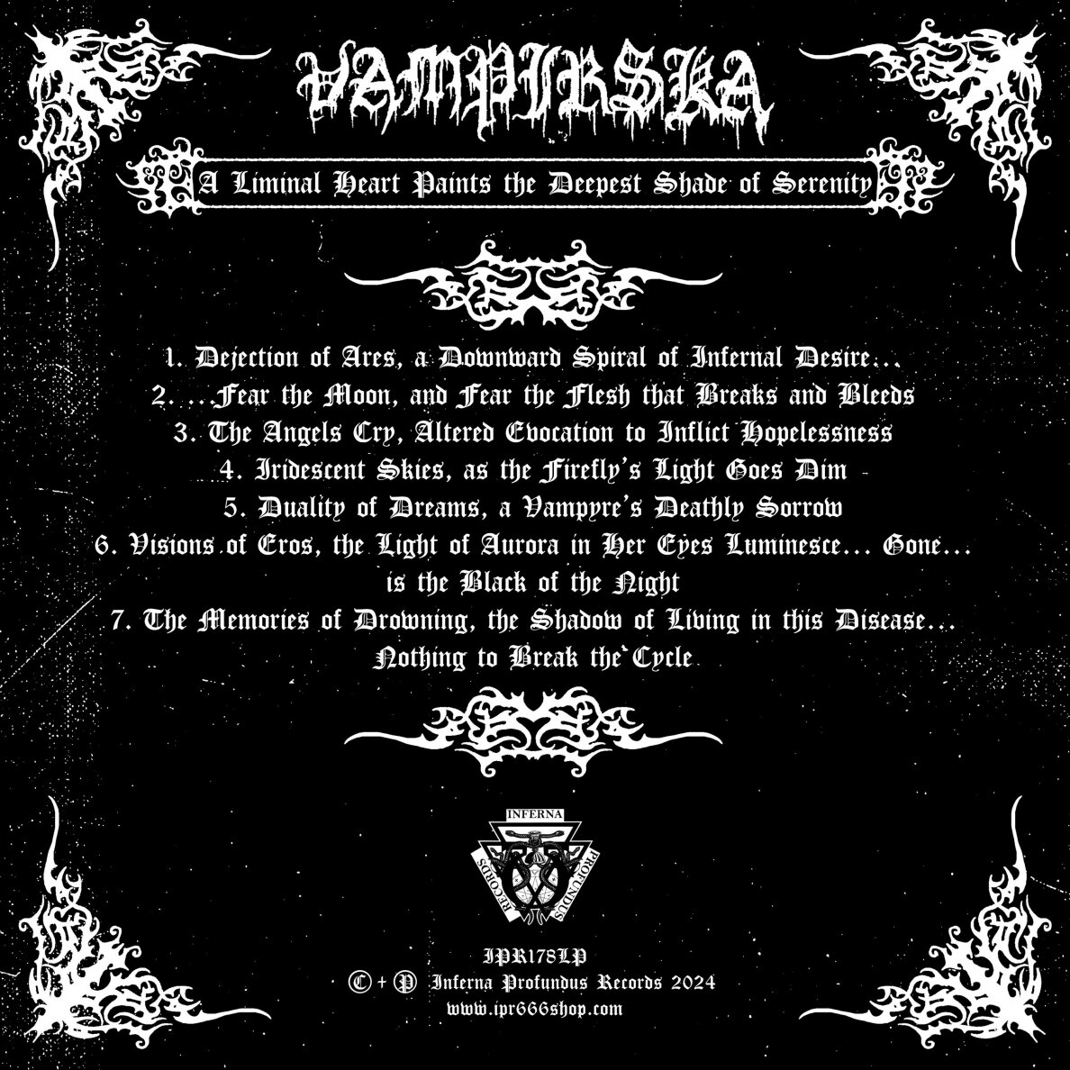 Vampirska - A Liminal Heart Paints the Deepest Shade of Serenity LP 1 Vampirska - A Liminal Heart Paints the Deepest Shade of Serenity LP 1