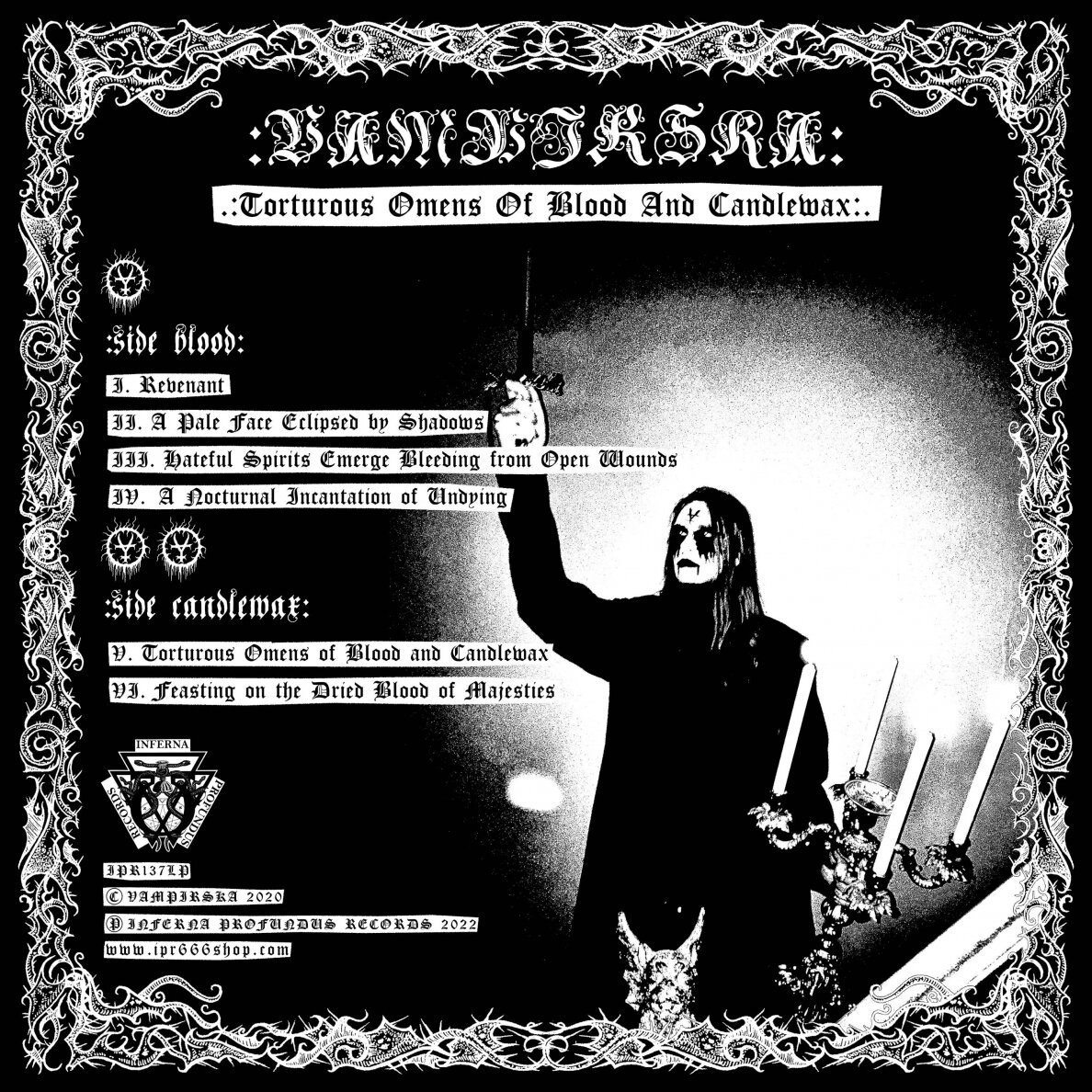 Vampirska - Torturous Omens of Blood and Candlewax LP 1 Vampirska - Torturous Omens of Blood and Candlewax LP 1