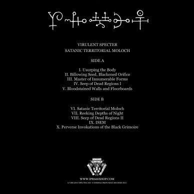 Virulent Specter - Satanic Territorial Moloch LP 1