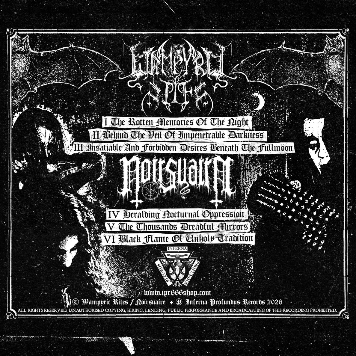 Wampyric Rites / Noirsuaire - Consecration Of Nocturnal Entities CD 1 Wampyric Rites / Noirsuaire - Consecration Of Nocturnal Entities CD 1