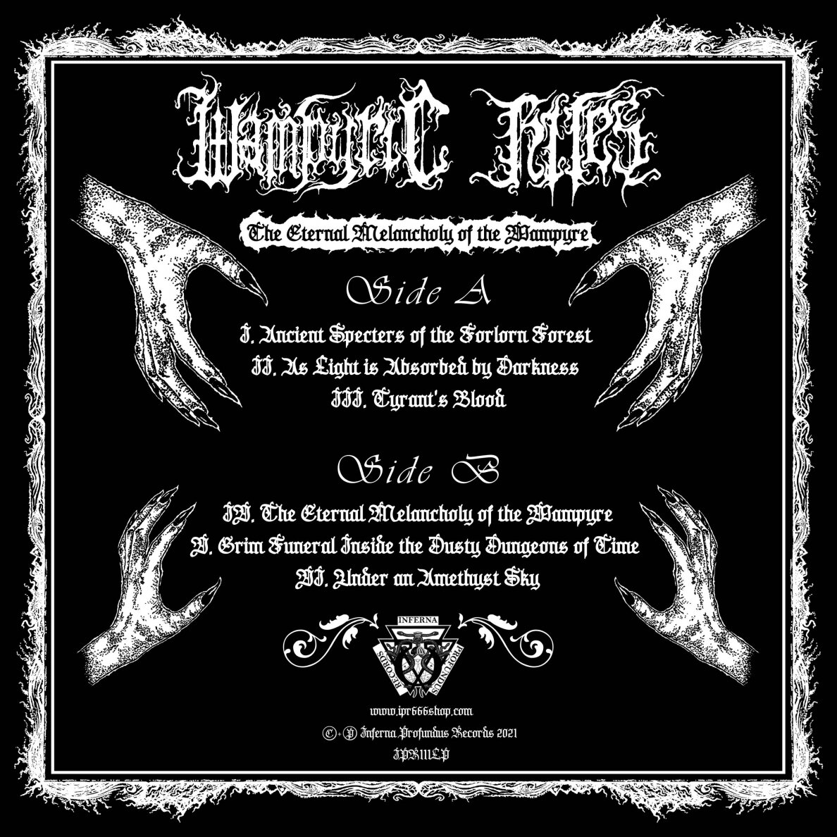 Wampyric Rites - The Eternal Melancholy of the Wampyre LP 1 Wampyric Rites - The Eternal Melancholy of the Wampyre LP 1